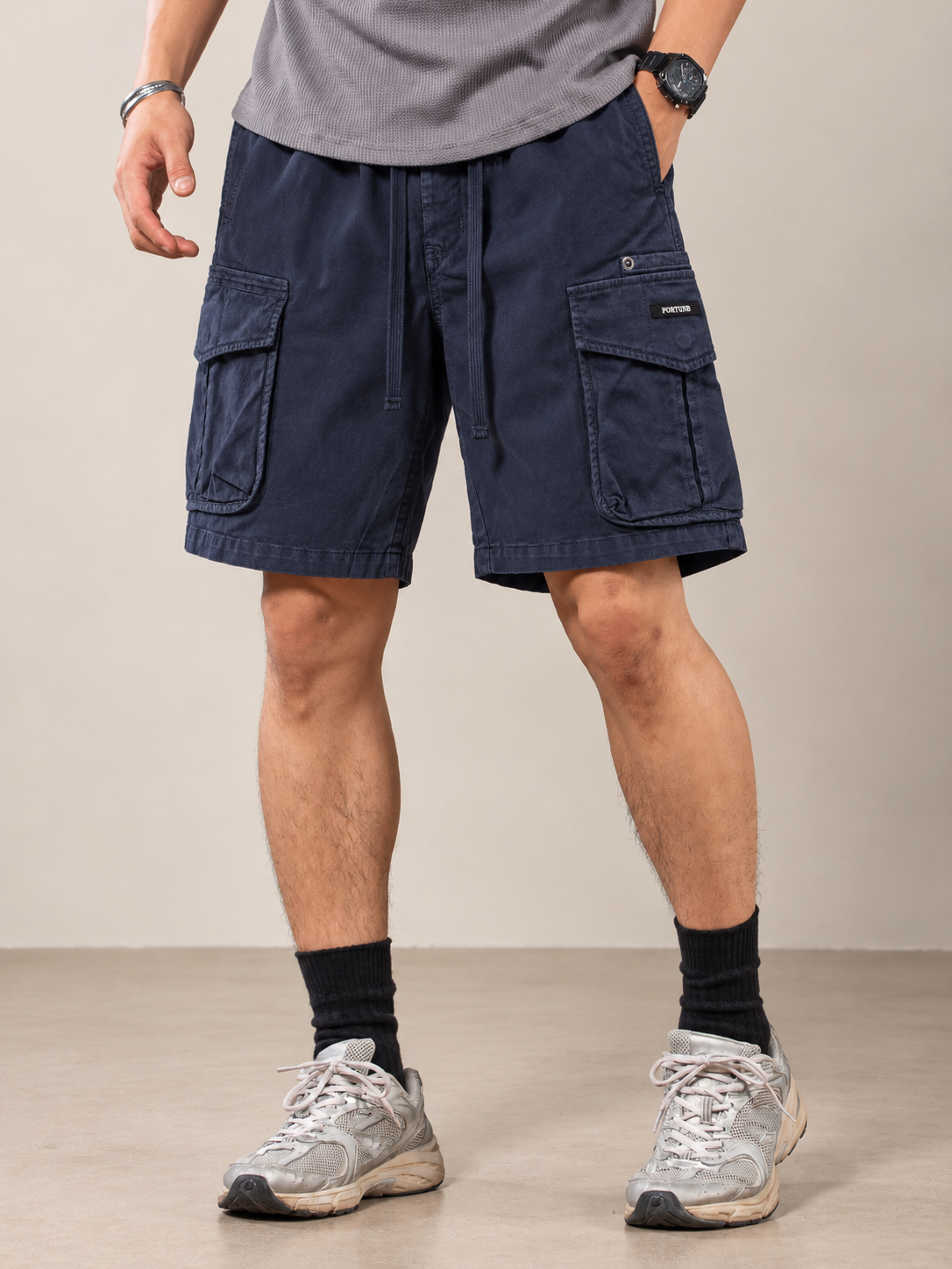 Men's Utility Cargo Shorts with Multi-Pocket Design — Men's Utility Cargo Shorts with Multi-Pocket Design