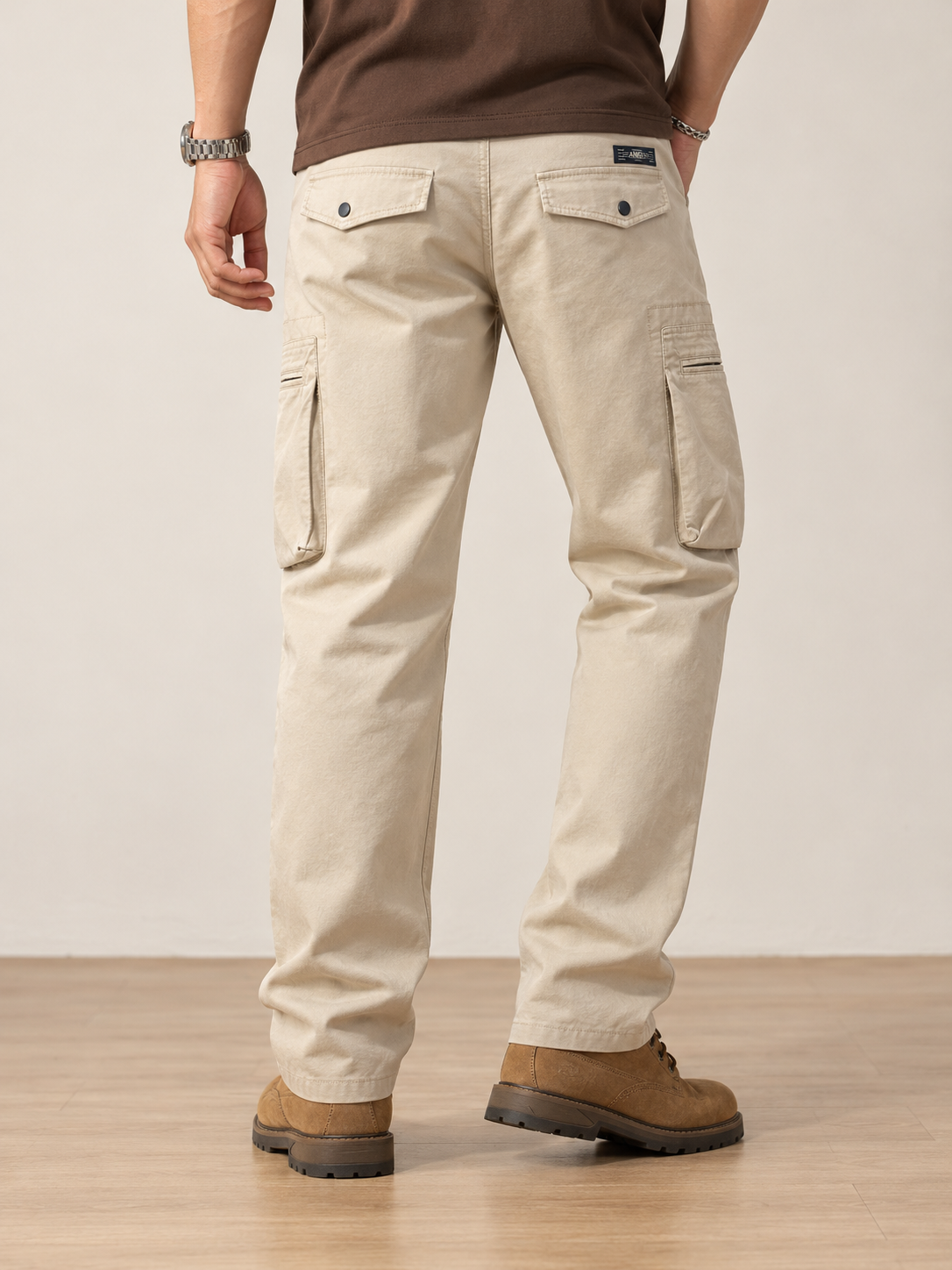 Men's Multi-Pocket Strap Detail Cargo Pants — Men's Multi-Pocket Strap Detail Cargo Pants