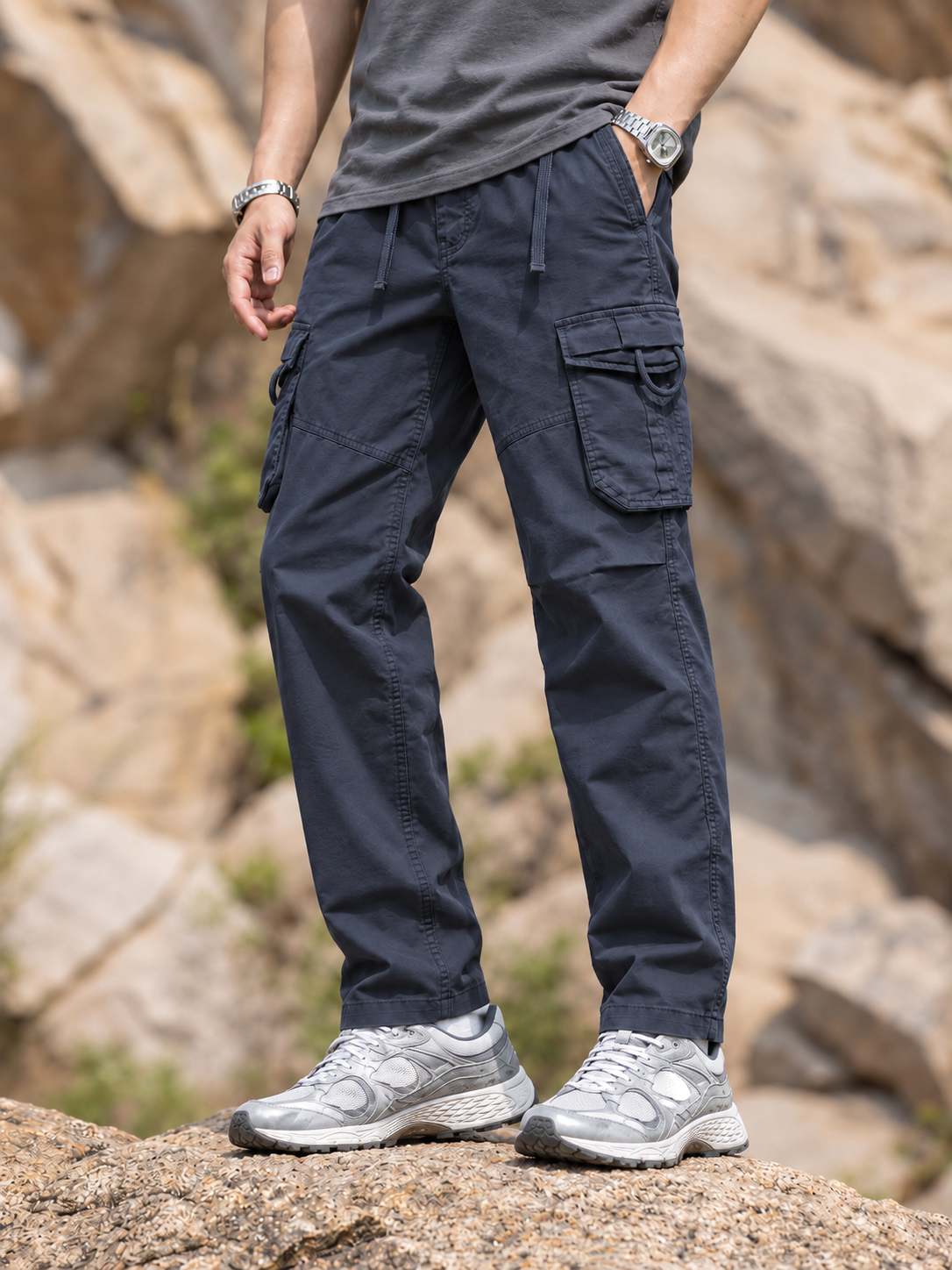 Men's D-Ring Pocket Straight-Leg Cargo Pants — Men's D-Ring Pocket Straight-Leg Cargo Pants