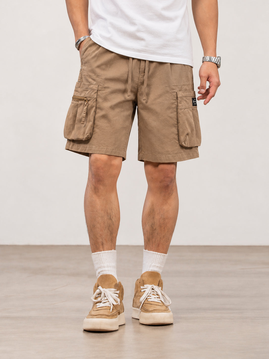 Men's Relaxed Fit Cargo Shorts with Functional Side Pockets — Men's Relaxed Fit Cargo Shorts with Functional Side Pockets