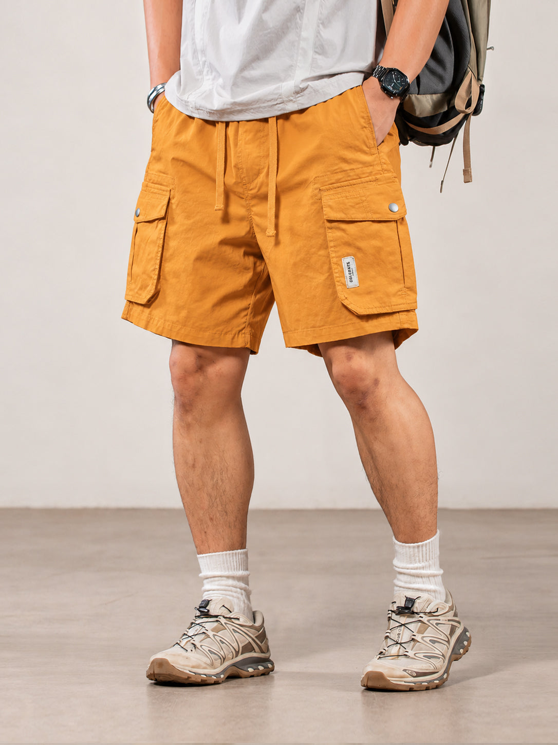 Men's Utility Cargo Shorts with Multi-Pocket Design