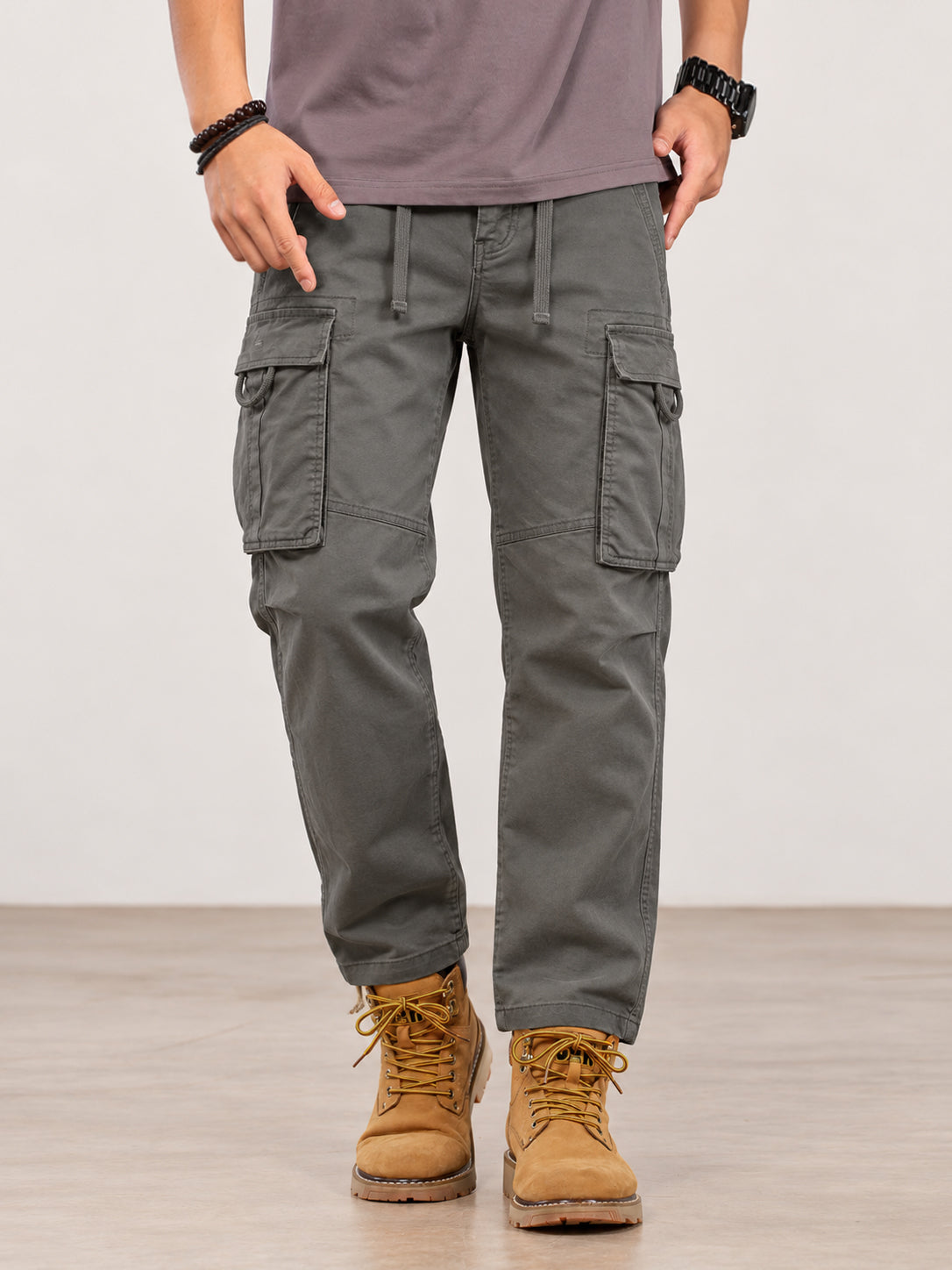 Men's D-Ring Pocket Straight-Leg Cargo Pants — Men's D-Ring Pocket Straight-Leg Cargo Pants