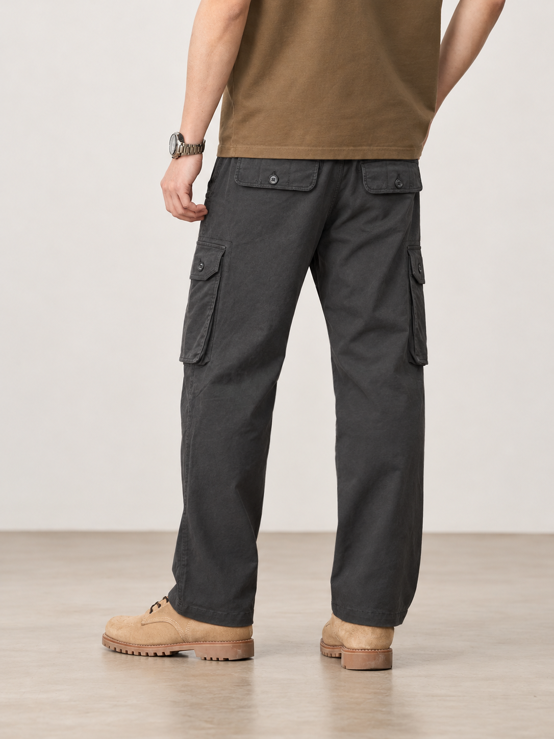 Men's Drawstring Multi-Pocket Utility Cargo Pants — Men's Drawstring Multi-Pocket Utility Cargo Pants