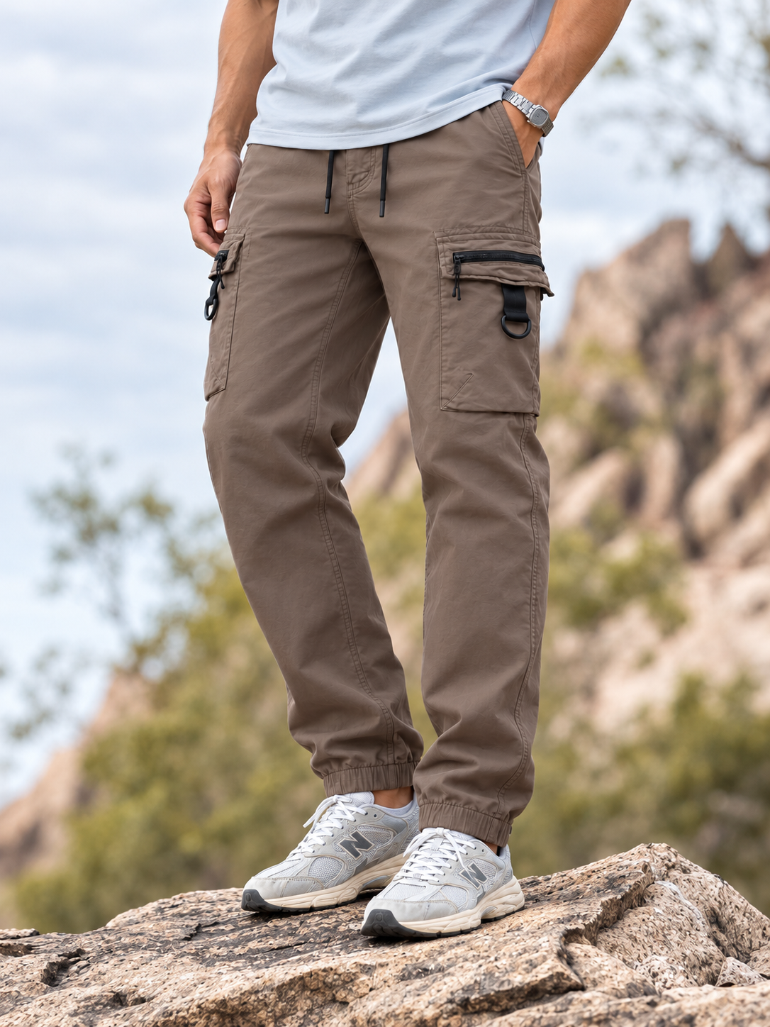 Men's Multi-Pocket Utility Cargo Jogger Pants — Men's Multi-Pocket Utility Cargo Jogger Pants