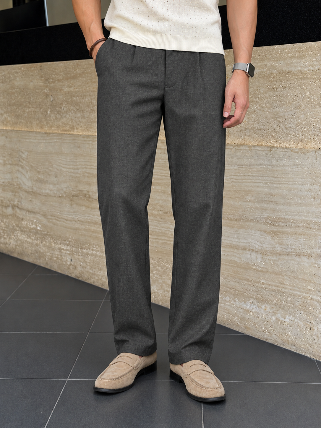 Men's Relaxed Straight-Leg Cotton-Linen Pants — Men's Relaxed Straight-Leg Cotton-Linen Pants