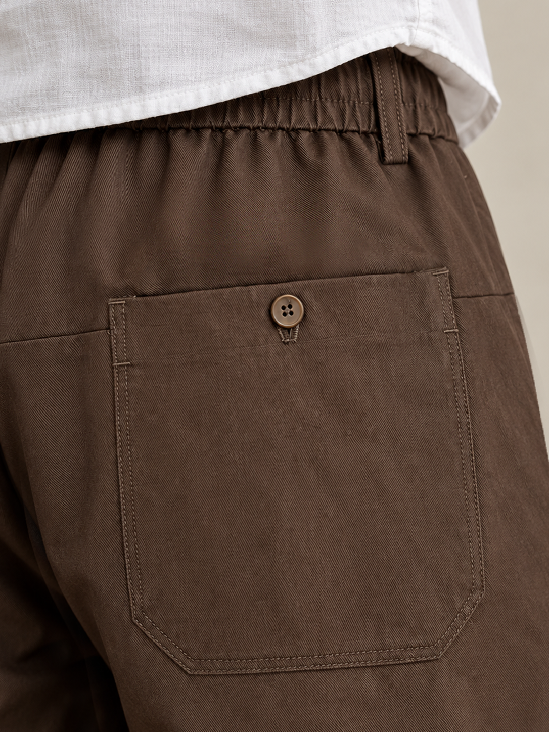 Men’s Linen Cotton Pleated Wide-Leg Casual Shorts — Men’s Linen Cotton Pleated Wide-Leg Casual Shorts