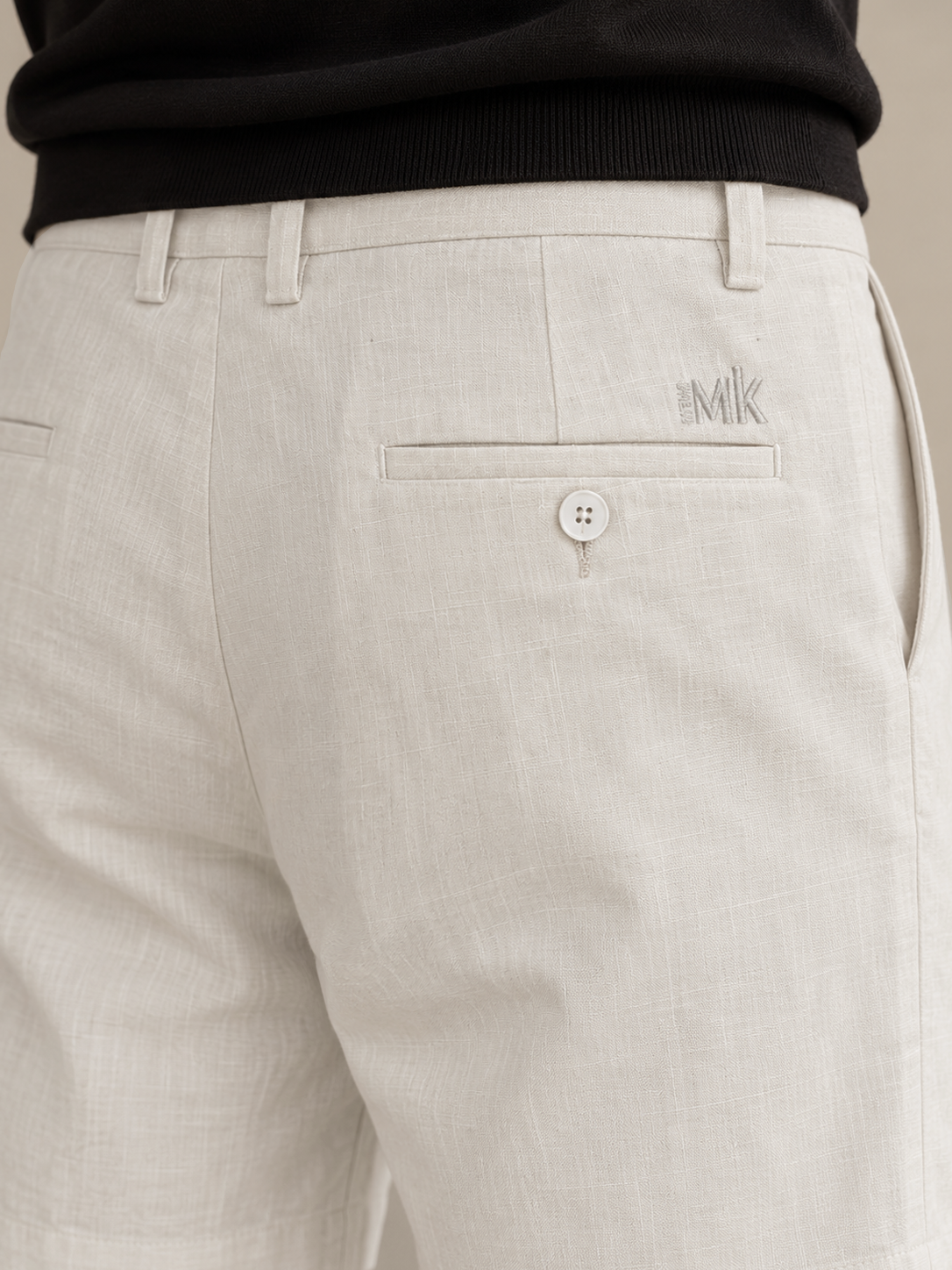 Men’s Cotton Linen Tailored Casual Shorts — Men’s Cotton Linen Tailored Casual Shorts