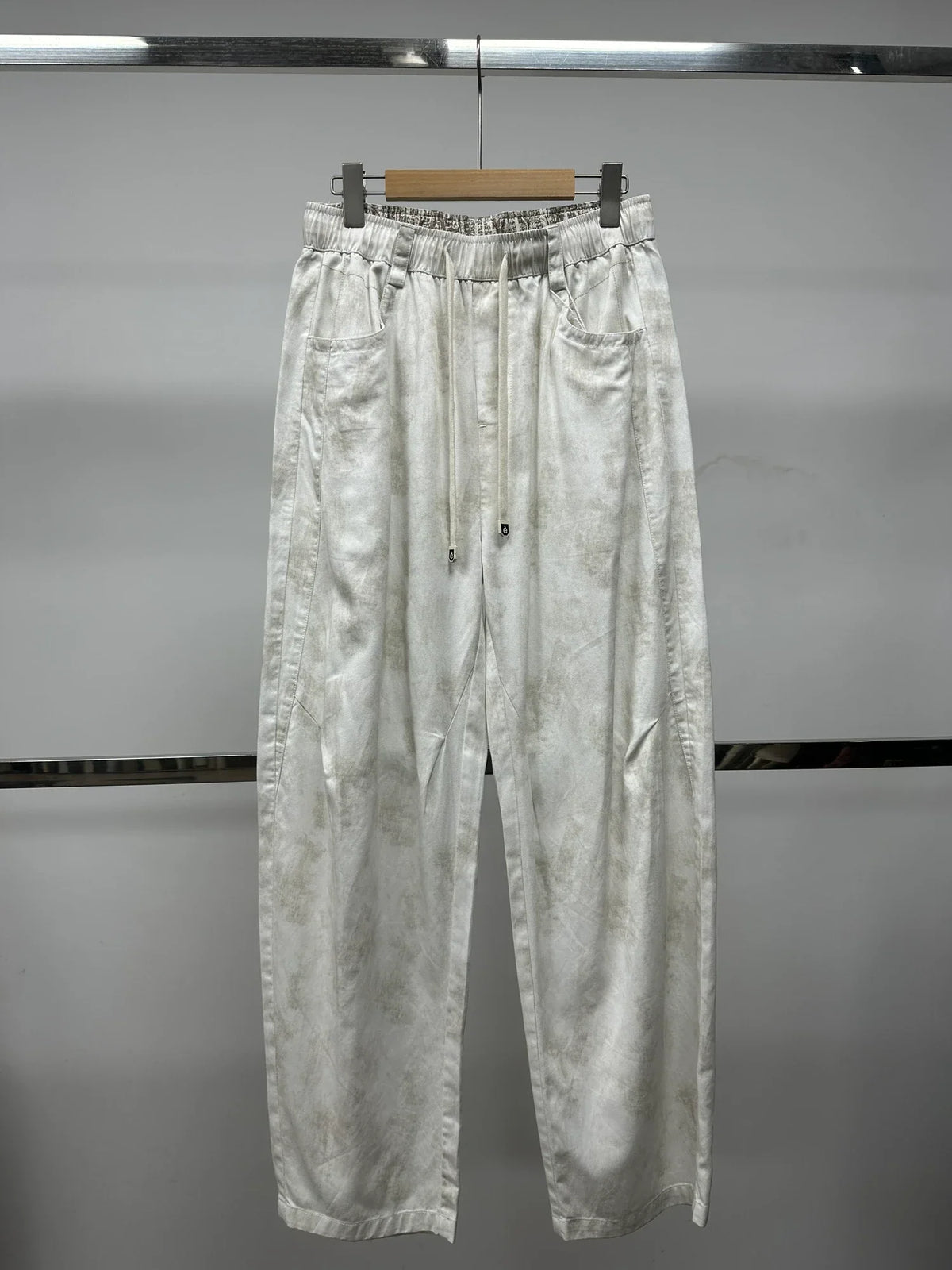 Light drawcord trousers — Original front photograph — Light drawcord trousers