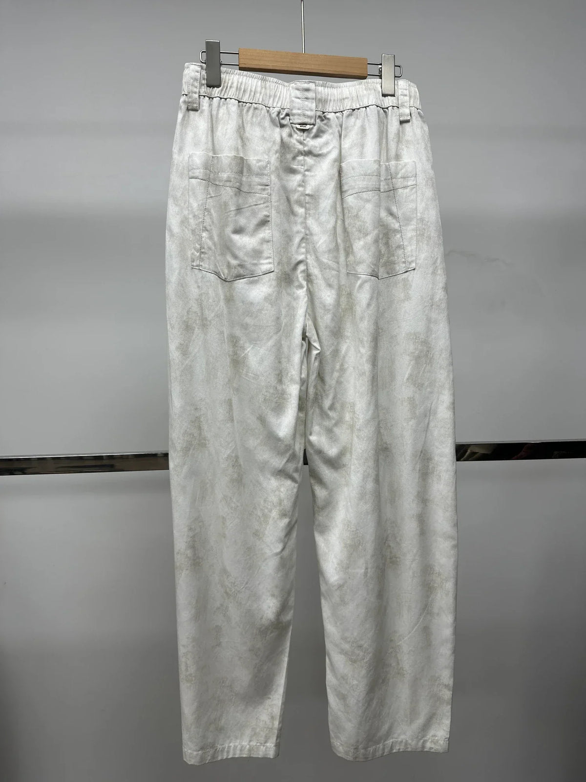Light drawcord trousers — Original back photograph — Light drawcord trousers