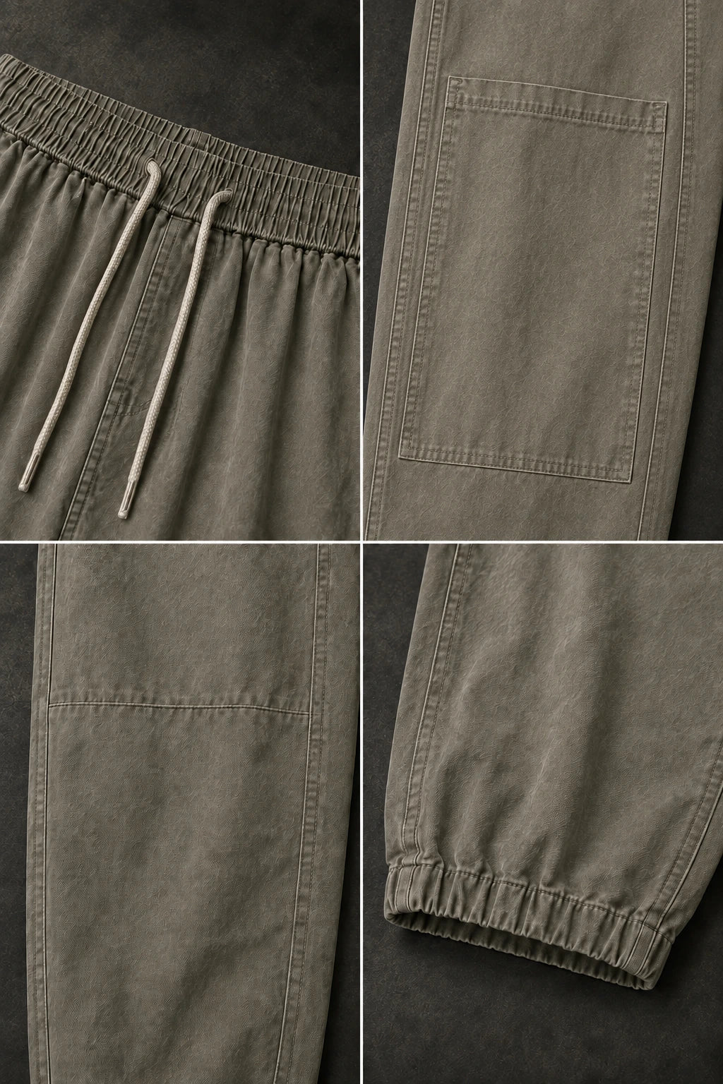 2862 Relaxed Pocket Pant — Concept four-panel construction detail — Relaxed Pocket Pant